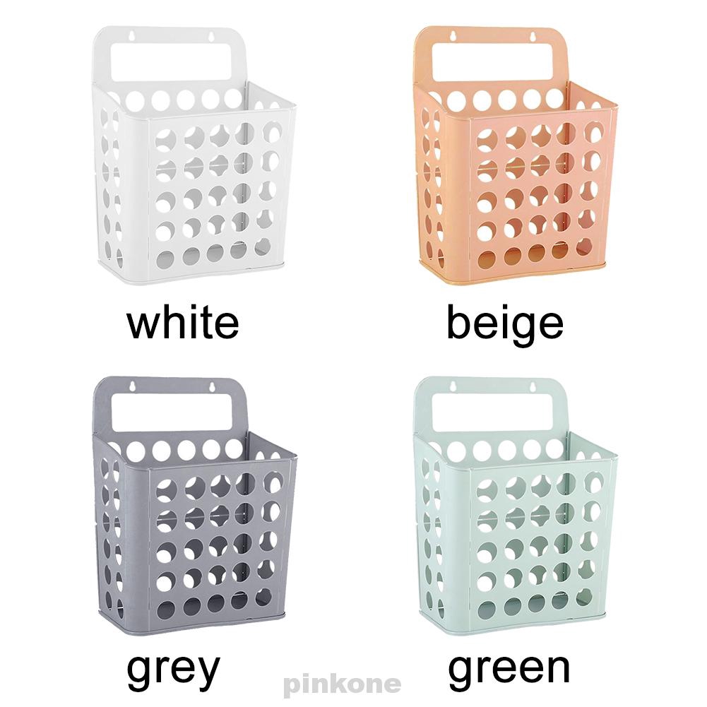 Solid Plastic Living Room With Handles Household Storage Wall Mounted Laundry Basket Shopee Indonesia