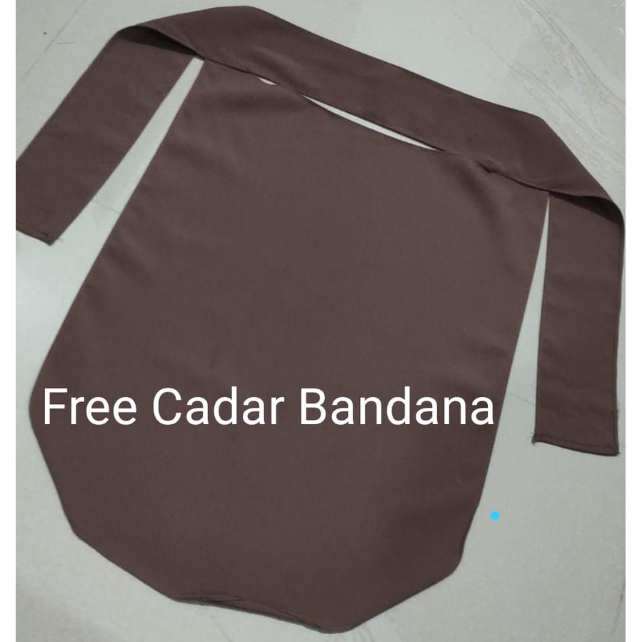 Mishari Overhead Khimar Maroko Free Cadar Bandana