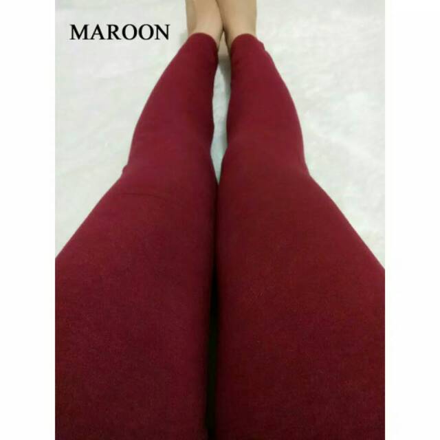 Legging import polos bahan tebal all size (Bisa COD via JNT)