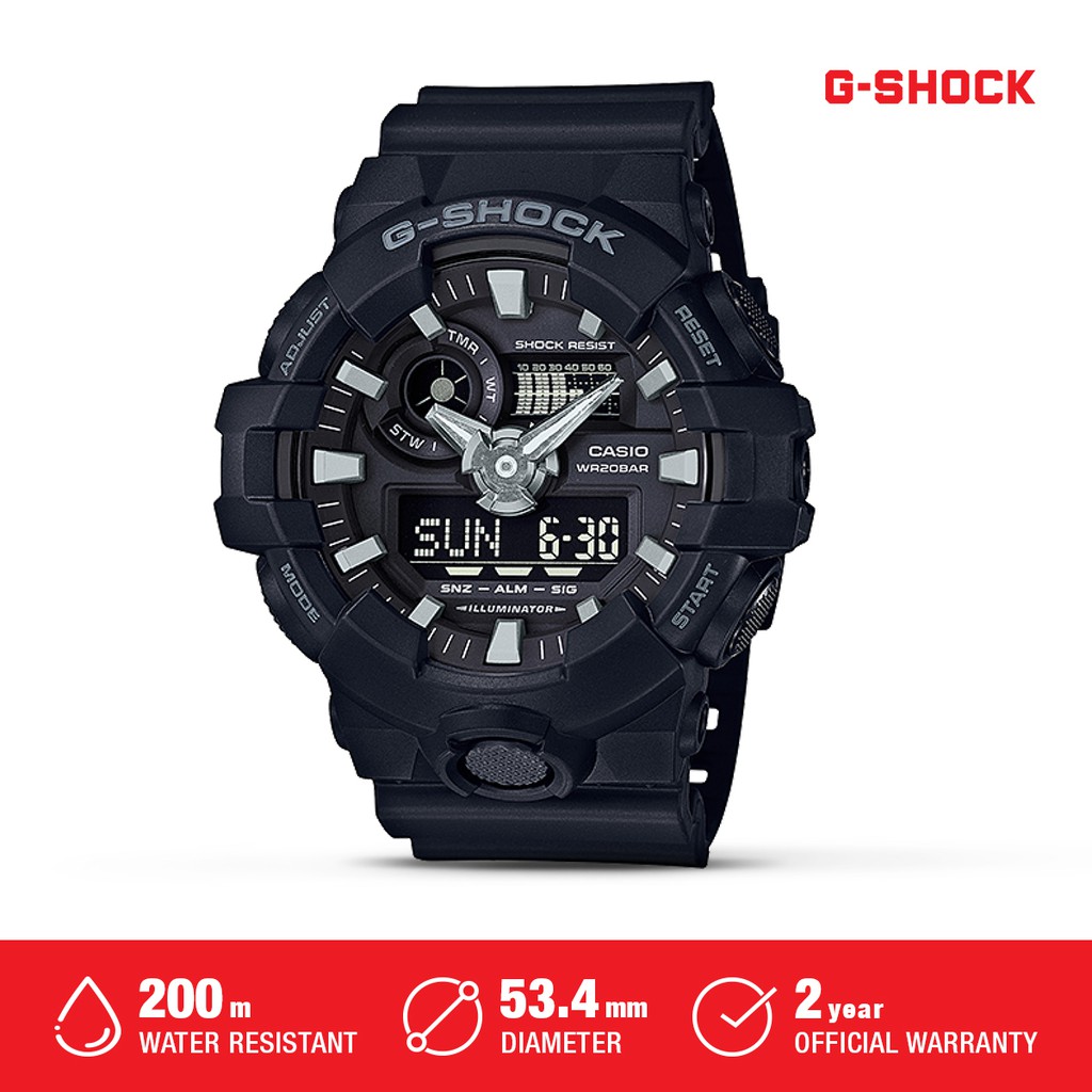 Jam Tangan Pria GA-700-1BDR Casio G-shock Original Waterproof