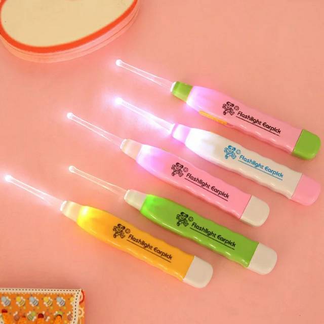 Pembersih Telinga Lampu LED Anak Bayi Korek Telinga Ear Pick LED