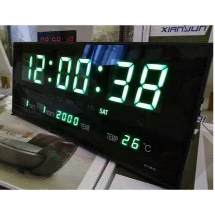Jam Meja Dan Dinding Digital Led Clock 36 X 15 Promo