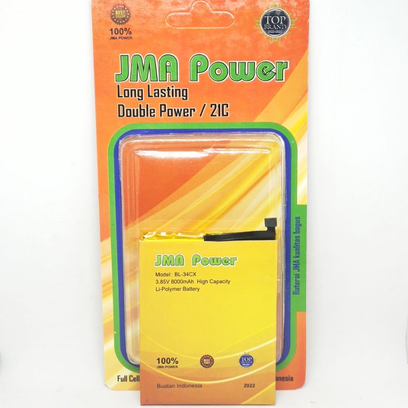 Baterai JMA Power Double Power Original For Infinix BL-34CX Smart 4 Plus