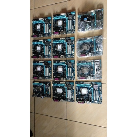 paketan motherboard mobo h61 feat core i3 core i5 bonus fan normal second bergaransi