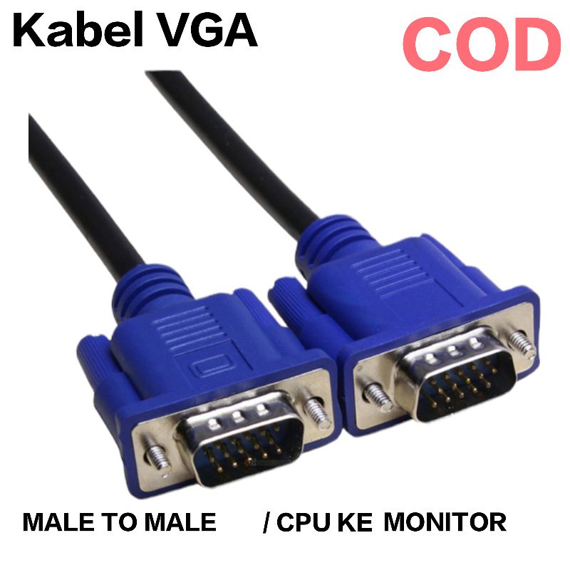 Kabel vga 10 meter kabel vga to vga kabel CPU ke monitor