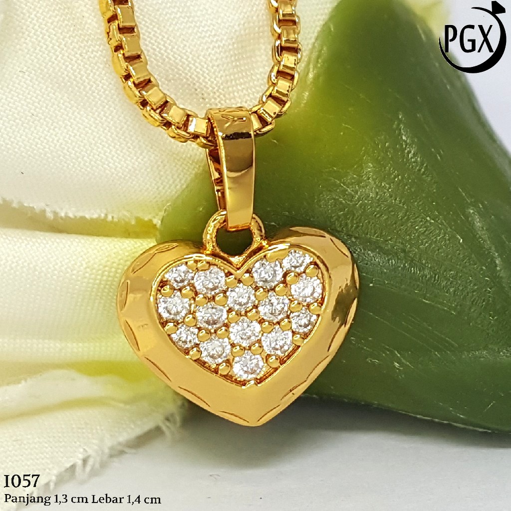 PGX Liontin Kalung Xuping Wanita Aksesoris Fashion Perhiasan Lapis Emas  - I057