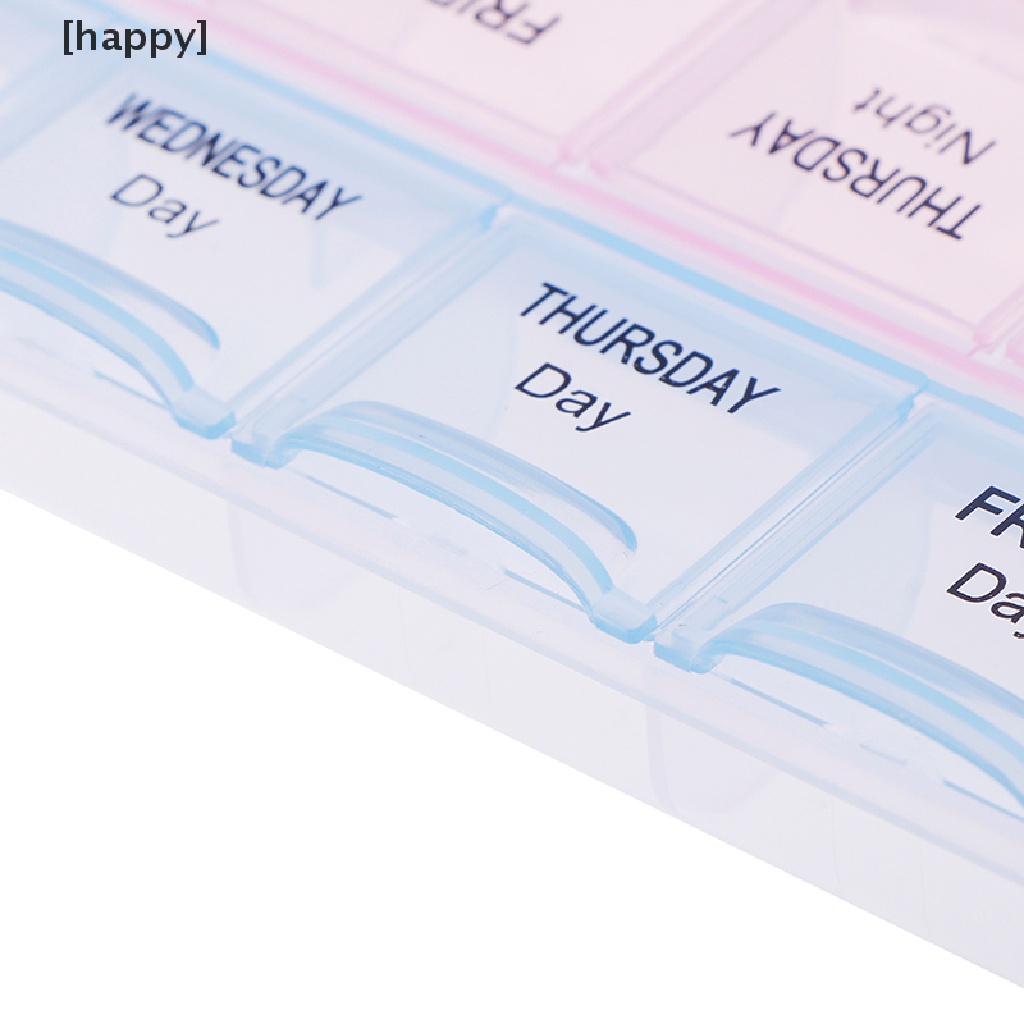 1 Pc Kotak Penyimpanan Pil Tablet Obat Mingguan 7 Hari