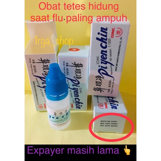 obat tetes hidung tersumbat / Pi Yen Chin original