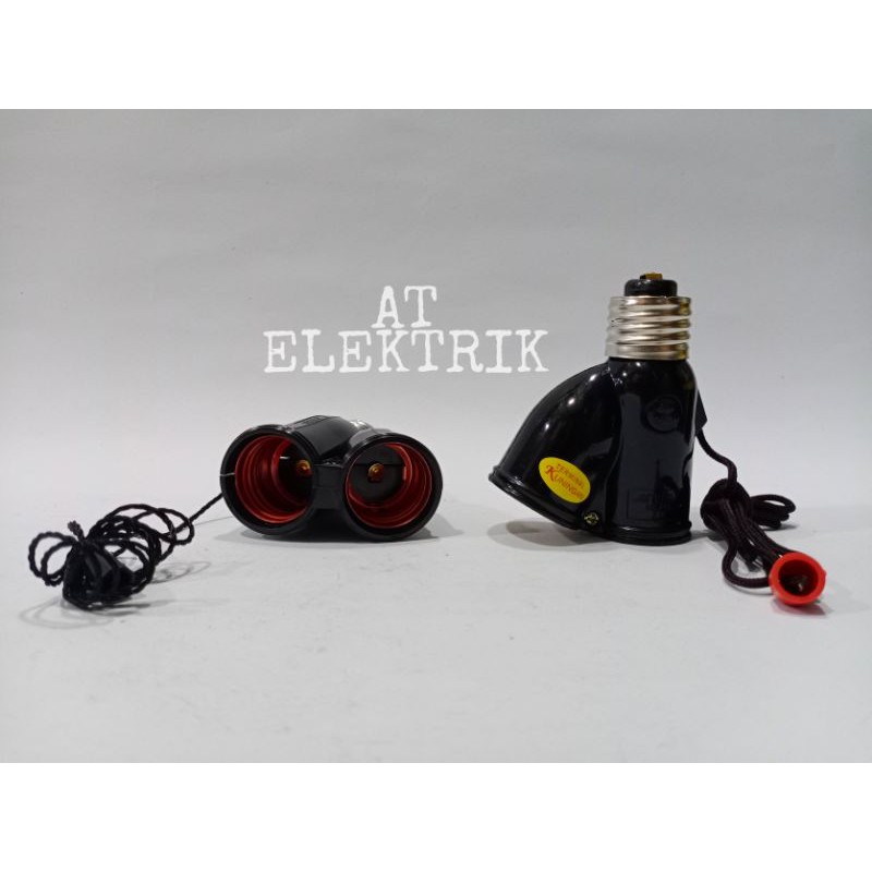 Fitting Tarik E27 MITSUI ( MB - 212 )/ Rumah lampu double + tarik