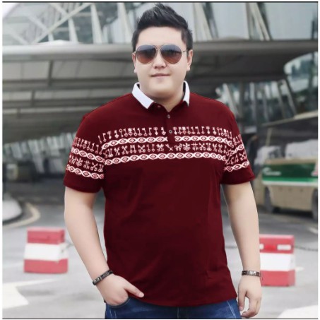 KAOS JUMBO XXL XXXL 2XL 3XL FRANCE MARTINE  QUALITY MOTIF BATIK KOMBINASI WARNA WARNI BAGUS