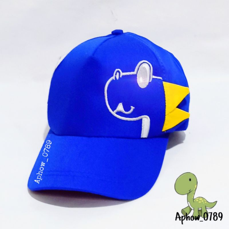 TOPI BASEBALL ANAK MOTIF DINO / TOPI BASEBALL ANAK BORDIR