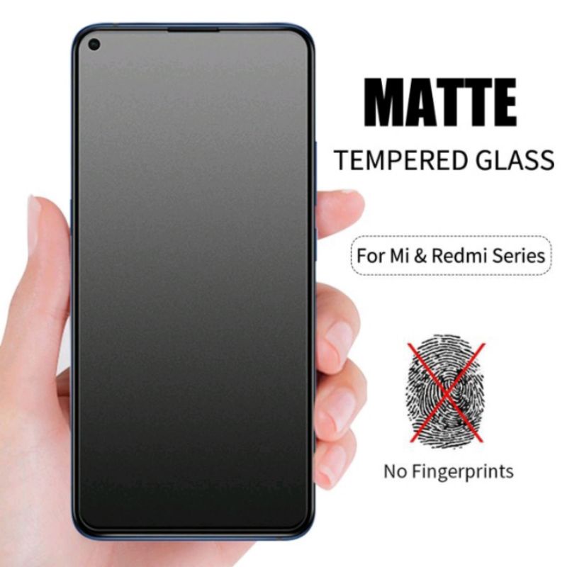 Matte Glass 9H Full Layar Mi 10T Mi 10T Pro Mi 11 Lite Redmi K30 K30 Pro K30 Pro Zoom Redmi Y2 Redmi