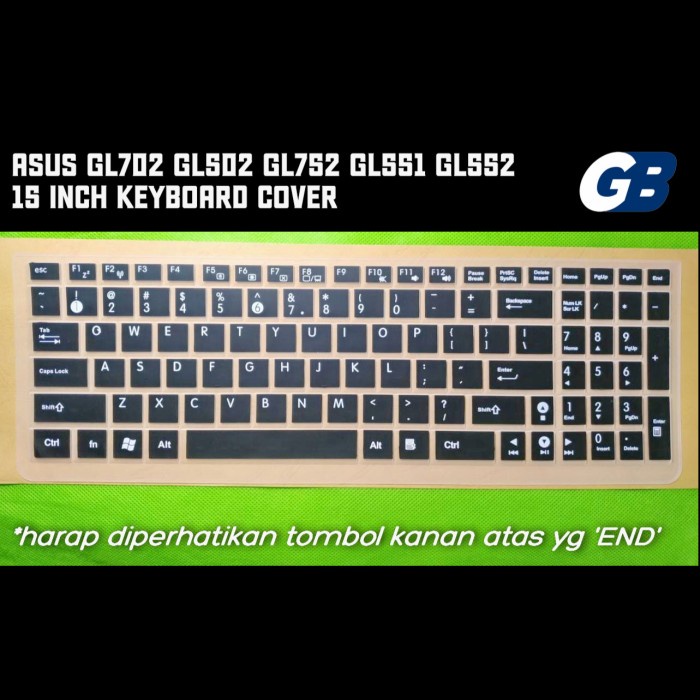 

Termurah Asus Laptop Keyboard Protector Cover Pelindung Gl502 Gl552 Gl702 Gl752