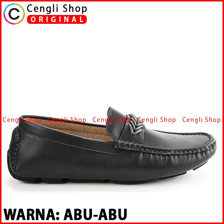 SEPATU PANSUS YONGKI KOMALADI PRIA ORIGINAL LOAFER CASUAL ABU-ABU YK05