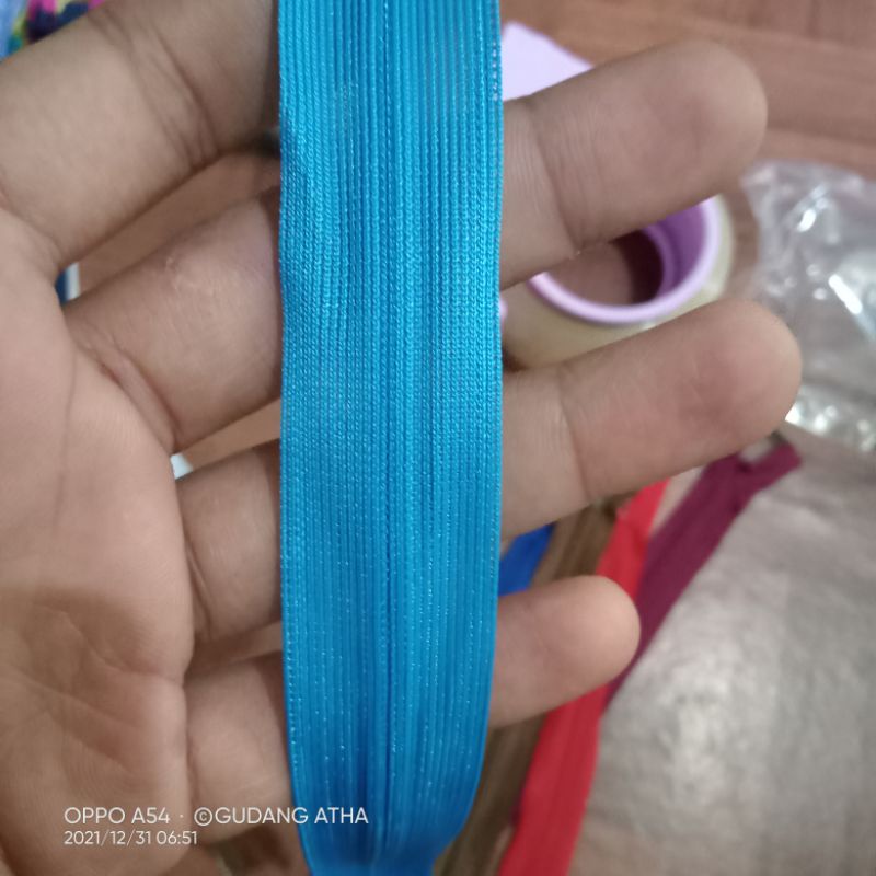 12pcs Sleting Resleting Jepang Invisible Zipper Gamis  25cm /10 inch Lusinan Grosir Murah Berkualitas-Biru Turkis