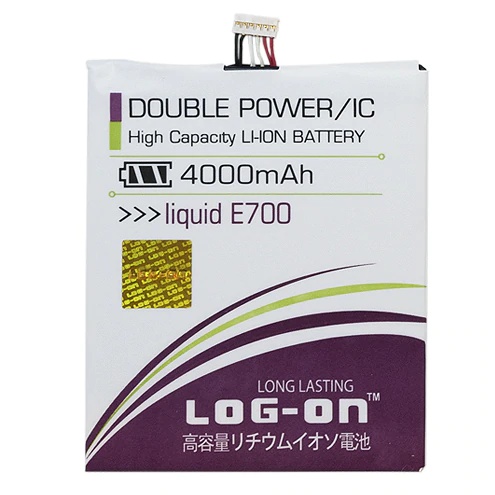 LOG ON BATERAI ACER E700 BATRE DOUBLE POWER DOUBLE IC BATTERY