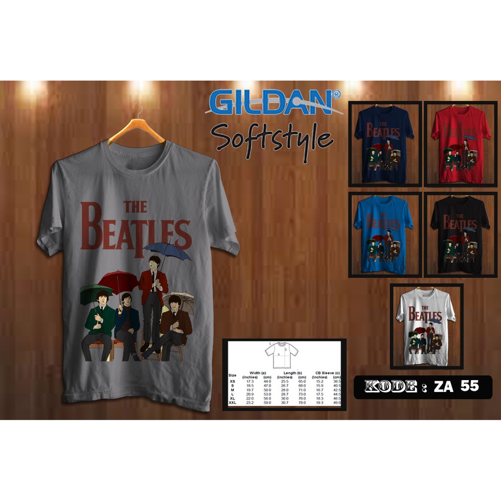 kaos the beatles original gildan za55
