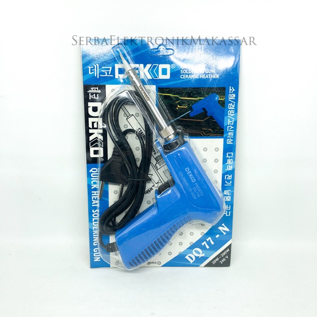 Solder Listrik Tembak Soldering Iron Gun Merk Dekko DQ-77N 20-200Watt
