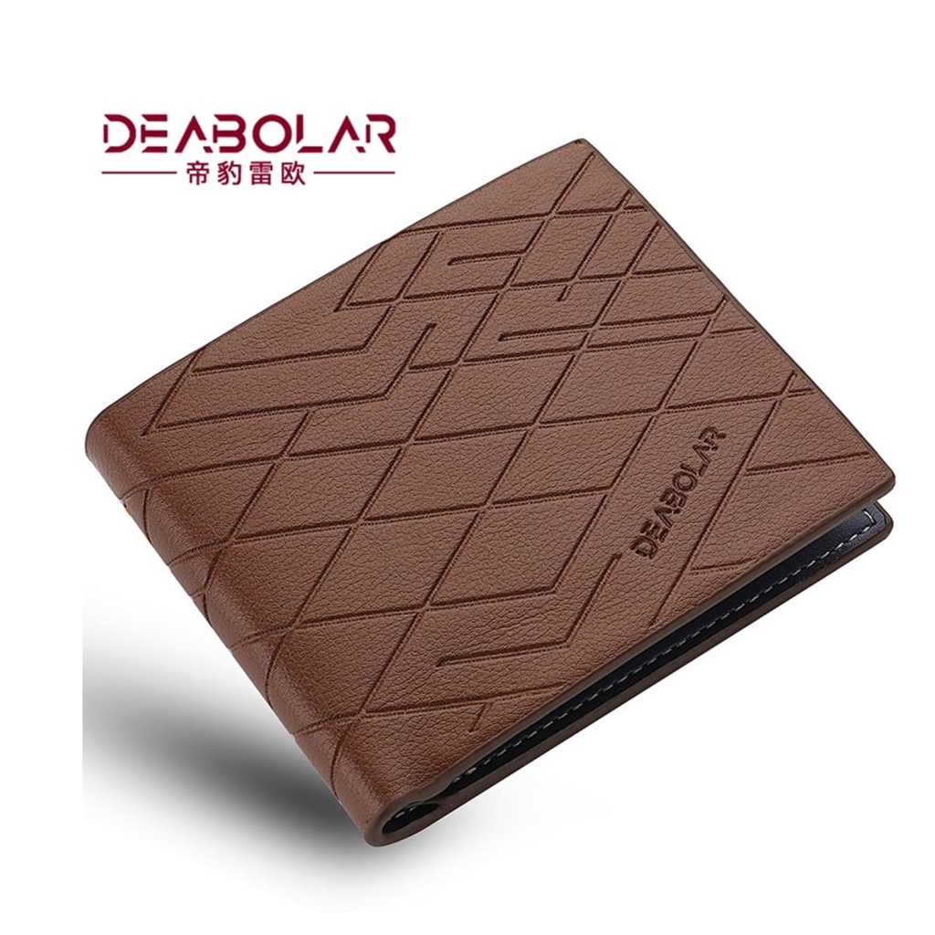 DOMPET PREMIUM LIPAT PRIA KULIT ORIGINAL DEABOLAR COKLAT NUNEZ WA532B7 IMPORT SLOT KARTU UANG TIPIS COWOK KEREN KECIL FASHION DISTRO LAKI PENDEK REMAJA KEKINIAN SIMPLE POLOS MINI BRANDED BATAM