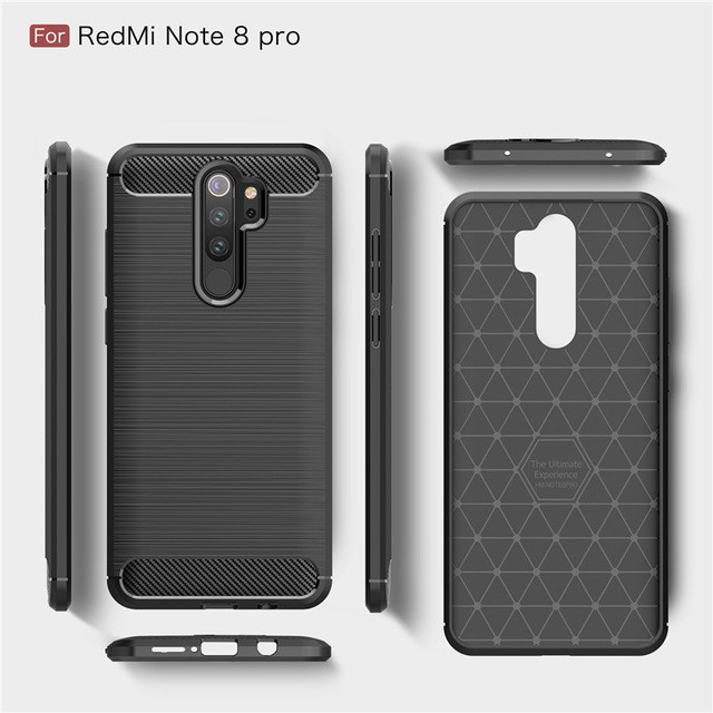 Case Xiaomi Redmi Note 8 Pro Ultra Slim Ipaky Carbon Premium Softcase Casing