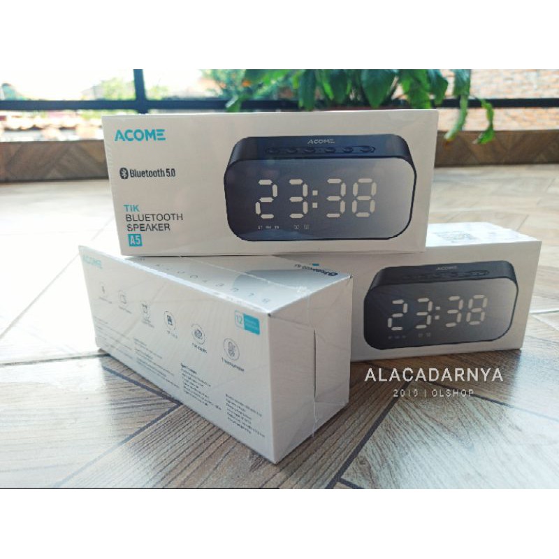 A5 speaker bluetooth (Jam digital alarm) bluetooth 5.0 garansi