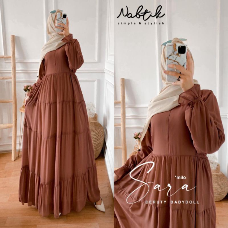 GAMIS MUSLIMAH ORIGINAL SARA BY NABTIK