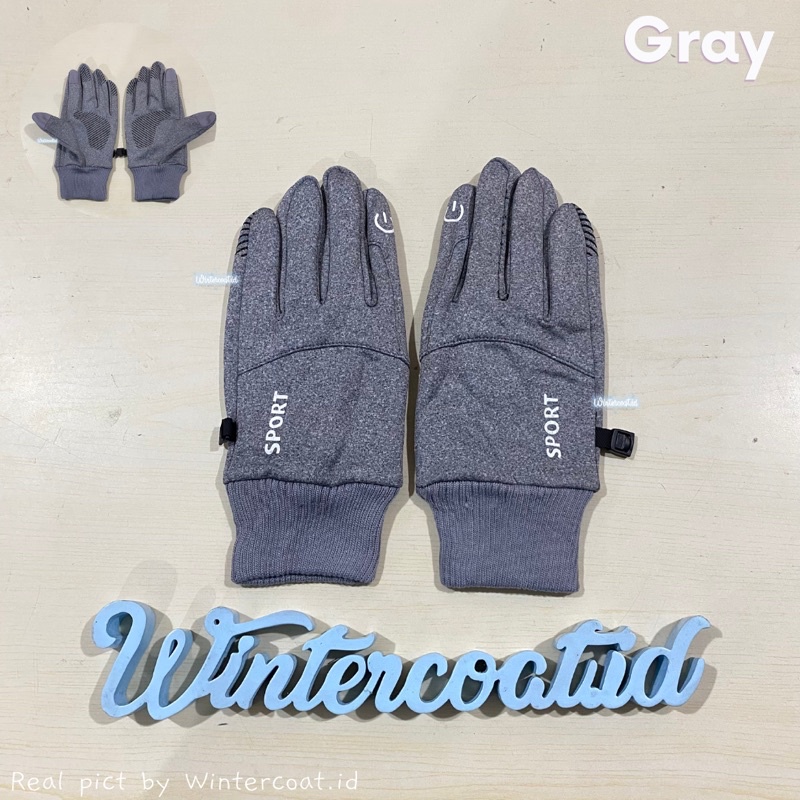 Sarung tangan pria winter gloves men import hangat thermal naik gunung bromo cowok sport