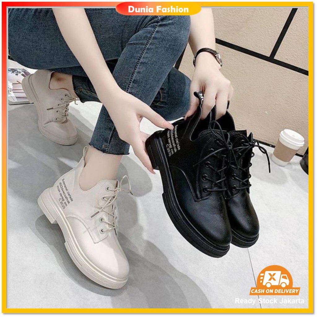 [DUNIA FASHION] Sepatu Wanita Sneakers Boots Import Premium Quality DF 527