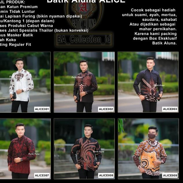 LANGSUNG KIRIM.. Baju Batik Pria Lengan Panjang Modern Premium Original kondangan Bagus Kombinasi Mo