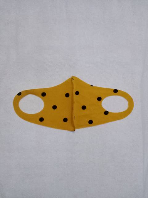 MASKER KAIN SCUBA MOTIF POLKADOT BAHAN PREMIUM KUALITAS BAGUS