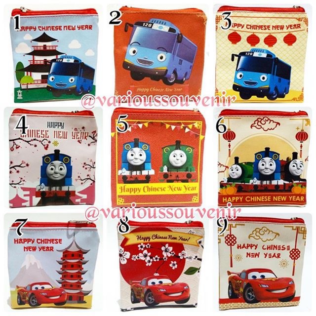 Dompet Angpao Imlek Angpau Tayo The Little Bus Thomas And Friends The Train Cars Lighting Mcqueen