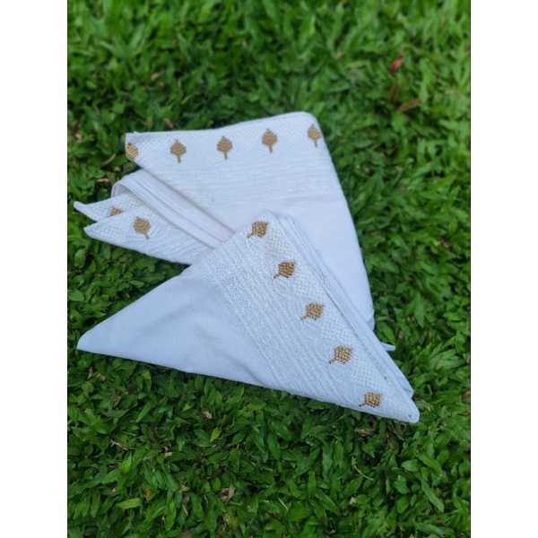 udeng putih semi songket