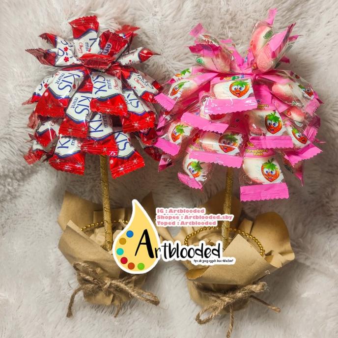 

READY COD Candy tree / pohon permen lebaran natal imlek / hampers kado unik - Yupi Love BOOM SALE