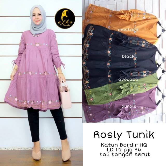 Rosly tunik / tunik import/ tunik ori solo/tuniq