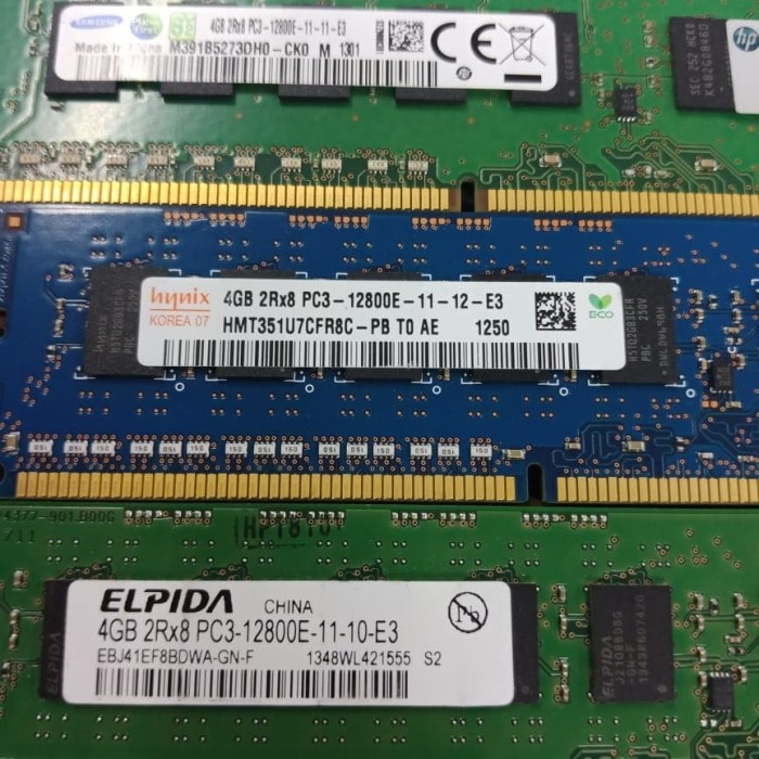 MEMORY RAM SERVER DDR3 4GB ECC UDIMM 2Rx8 PC3-12800E/ PC3L-12800E For all PC SERVER XEON ORIGINAL 100%original