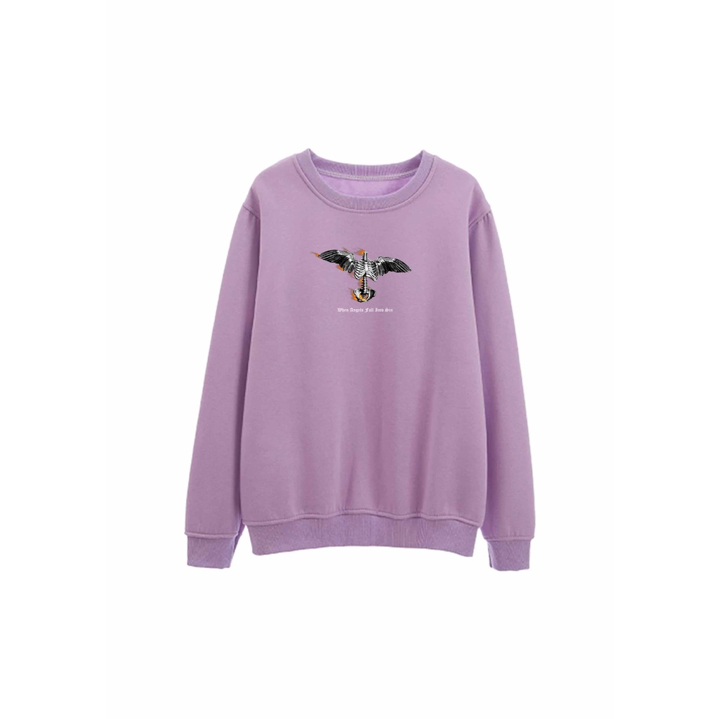 Sweater Pria Sin Angels Crewneck Pria M - XXL