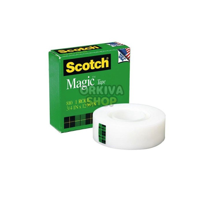 

3M Scotch Magic Tape Transparent 810 (3/4 inch x 36 yard)