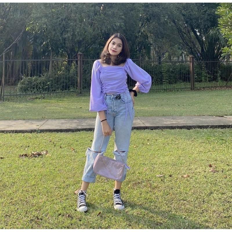NEW YEAR SALE!! DERA BLOUSE PREMIUM PUSATGROSIR_SOLO/ATASAN TOP WANITA CASUAL TERMURAH HITS SELEBGRAM