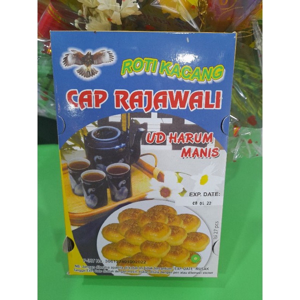 Roti Kacang Rajawali rasa Kacang Hijau isi 24pcs