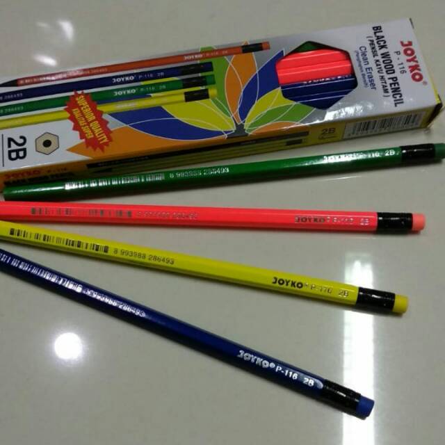 

PENSIL KAYU JOYKO + PENGHAPUS / / PENCIL / ALAT TULIS / PENCIL MENGAMBAR / PENSIL SEKOLAH