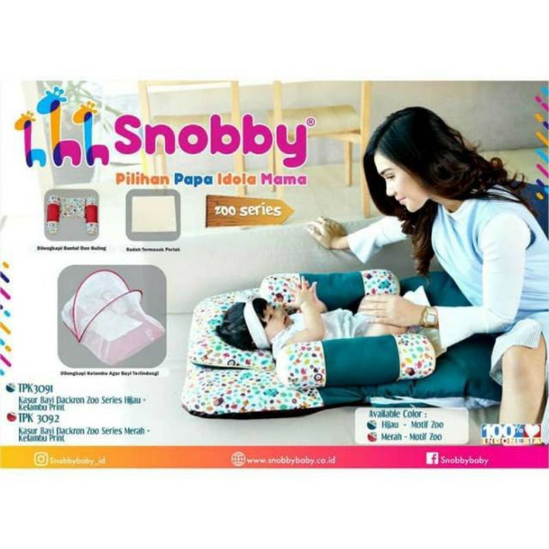 Kasur Bayi Snobby + Kelambu Print Zoo Series TPK3091 TPK3092