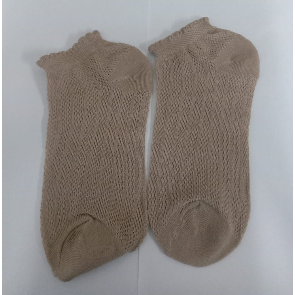 ⭐Gogoland⭐ Kaos Kaki Ankle Cute Kaos Kaki Pendek Polos dan Motif Semata Kaki Import Murah Motif Polos R108 R568 KK006-MOTIF 3 KHAKI