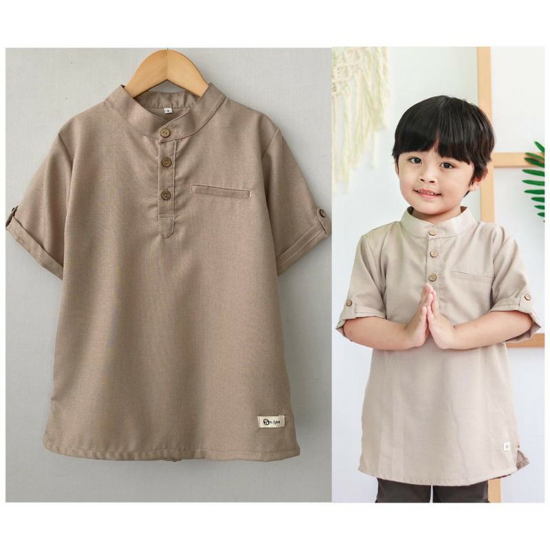 Baju koko anak madina 1-5th warna krem