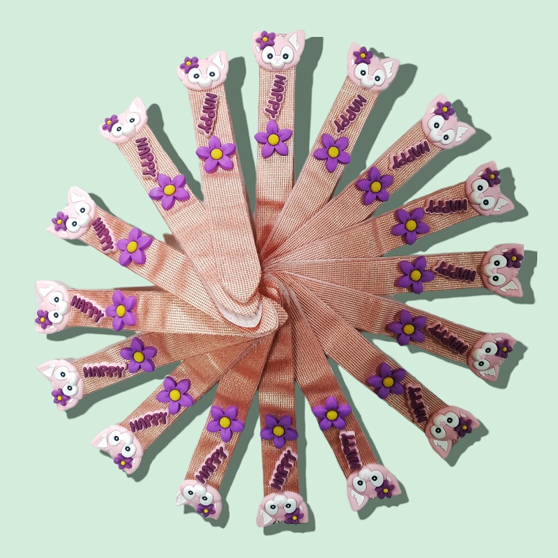 Bandana Anak Korea Motif 3D Strap Velcro