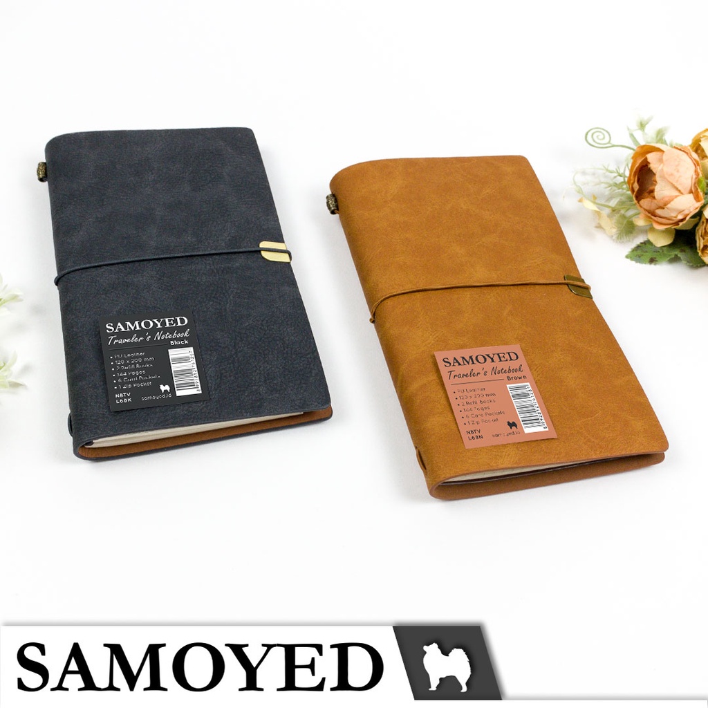 SAMOYED NBTV-L6 Buku Tulis / Catatan / Agenda / Jurnal / Traveler's Notebook / Diary / Journal