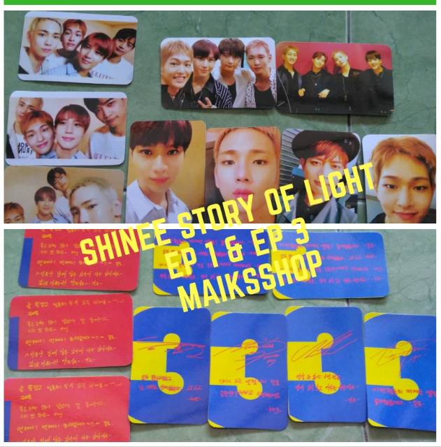 Shinee -Story Of Light Ep 1 - 3 Photocard Kpop