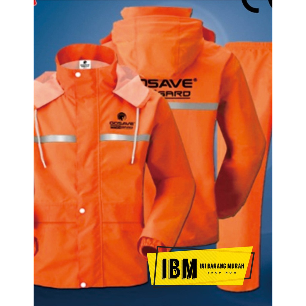 Jas Hujan RAINGARD ORANGE GO SAVE Industrial Safety Baju Celana