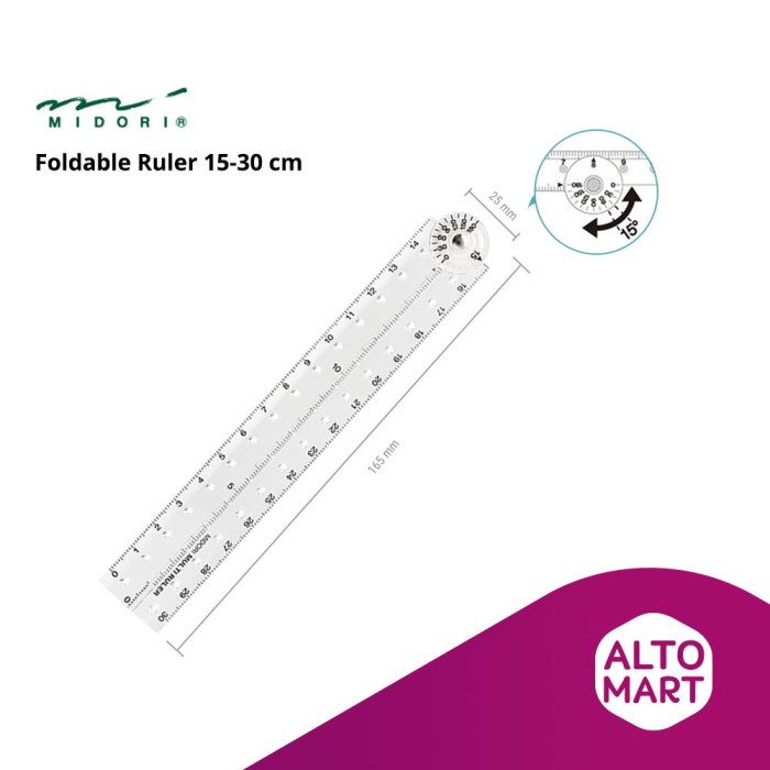 

Star Midori Foldable Ruler 15-30 Cm Penggaris Lipat Japan Hot Sale
