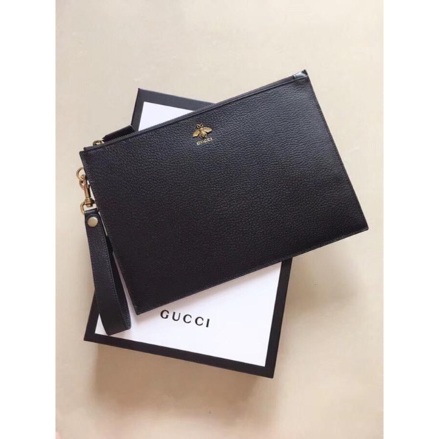 Gucci Bee Clutch #SMQ523684 | Shopee 