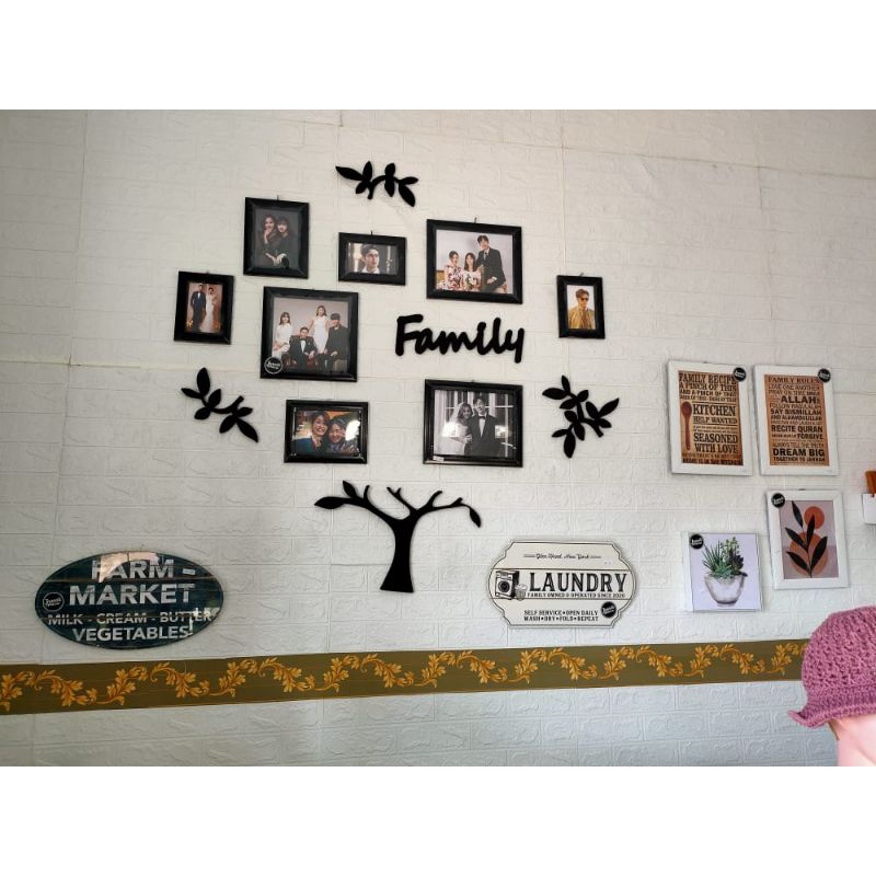 Family Tree Set Bingkai Foto by Jannati Artdecor // Termurah Best Seller